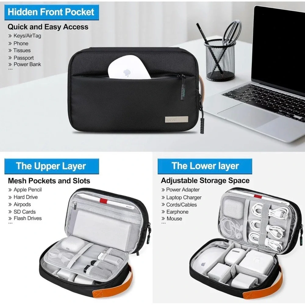 Cable Organizer Bag Pouch
